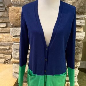Lands End, size medium in navy and green, classic and preppy look